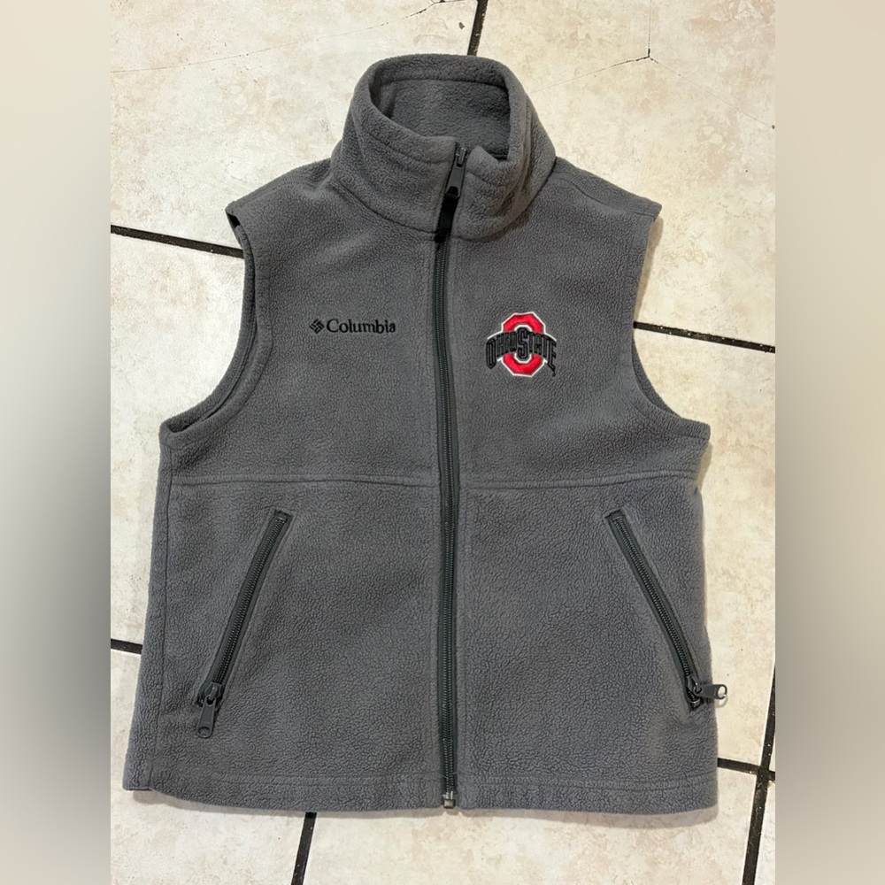 Ohio State Fleece Vest Columbia Youth Sz 8